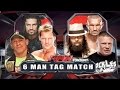 WWE RAW 2014 - John Cena, Roman Reigns & Chris Jericho vs Brock Lesnar, Randy Orton & Bray Wyatt HD!