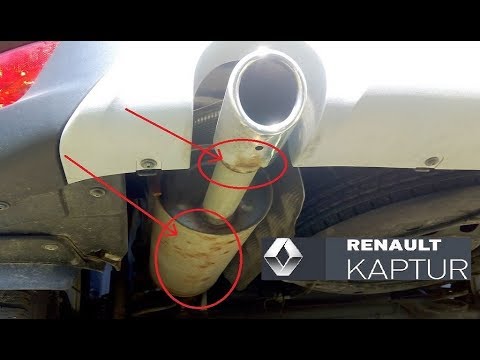 Renault Kaptur: коррозия на выхлопной трубе и элементах днища кузова