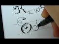 Fancy Letters - How To Design Your Own Swirled Letters