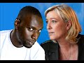 Marine Le Pen Clash Omar Sy à vomir le dessin raciste sur Omar qui circule chez Marine Le Pen.