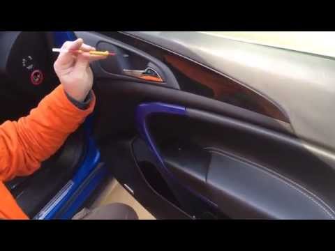 Opel Insignia-comment enlever la garniture de porte et les boutons de lève-vitre