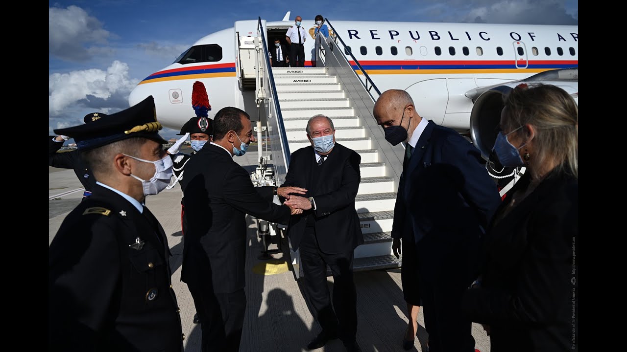 Հանրապետության նախագահ Արմեն Սարգսյանն Իտալիայի նախագահ Սերջո Մատարելլայի հրավերով պետական այցով ժամանել է Հռոմ