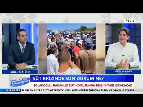 Sencer Solakoğlu Agro TV canlı yayınında süt krizindeki son durumları değerlendirdi