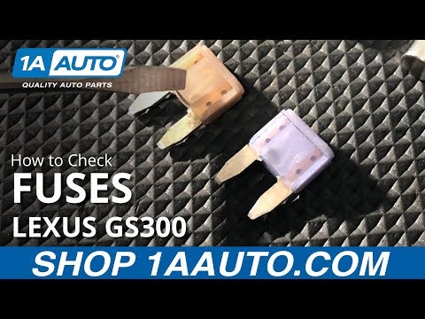How to Check Fuses 97-05 Lexus GS300