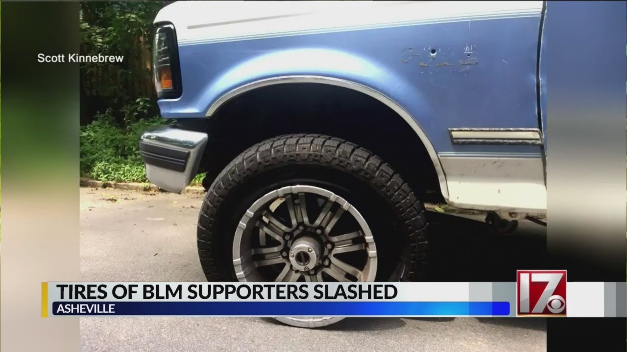 BLM Supporter's Tires Slashed
