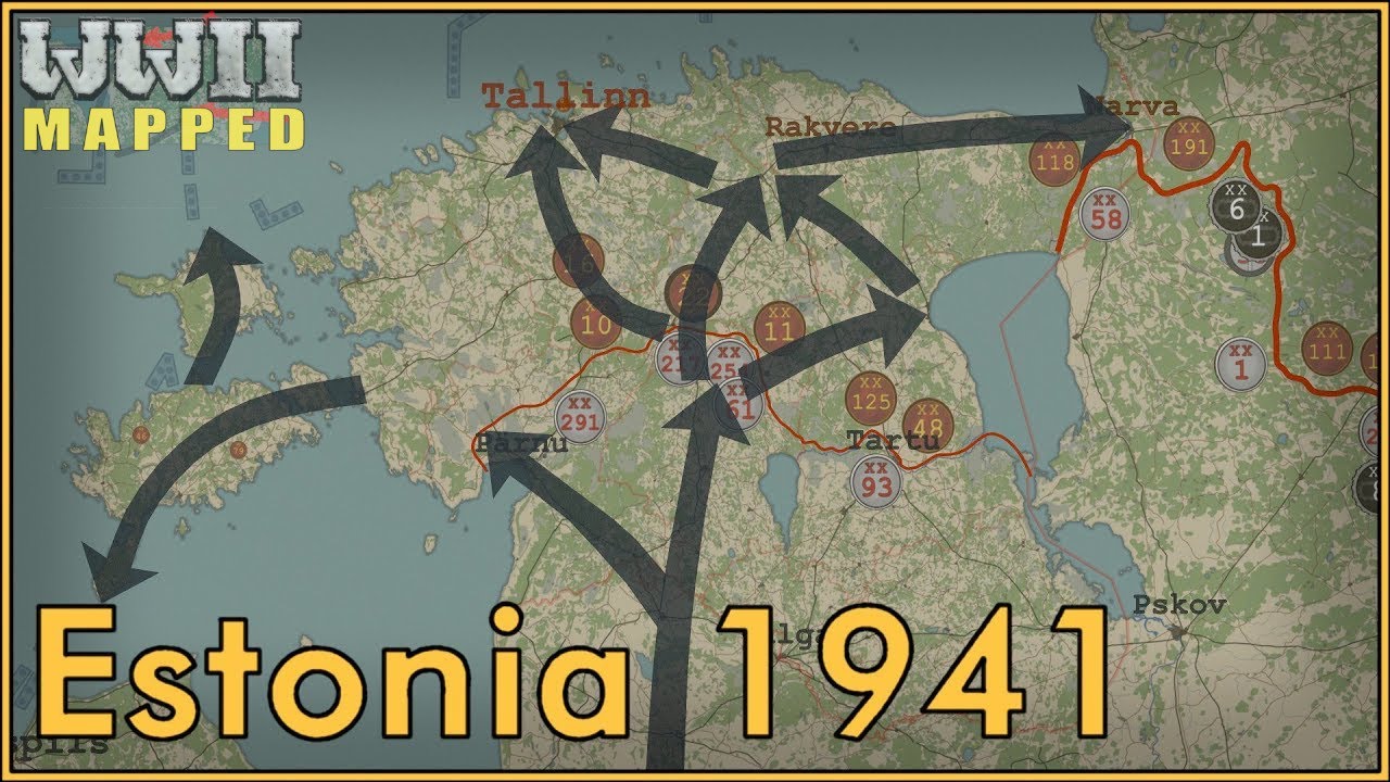 WW2 in Estonia Animated : 1941