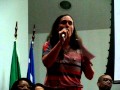 Juliana Salles durante Ato da Saúde em Defesa da Democracia e do SUS -  06.04.2016