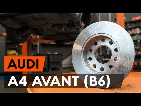 Как заменить задние тормозные диски на AUDI A4 B6 (8E5) (ВИДЕОУРОК AUTODOC)