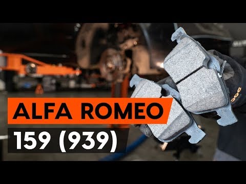 Как заменить тормозные колодки переднего дискового тормоза на ALFA ROMEO 159 1 (939)