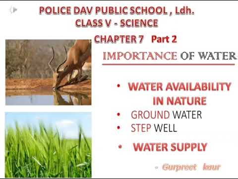 Chapter 7 Importance of water 2