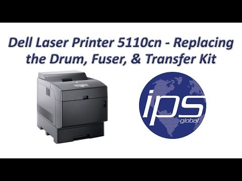 Dell Laser Printer 5110cn - Replacing The Drum, Fuser, & Transfer Kit