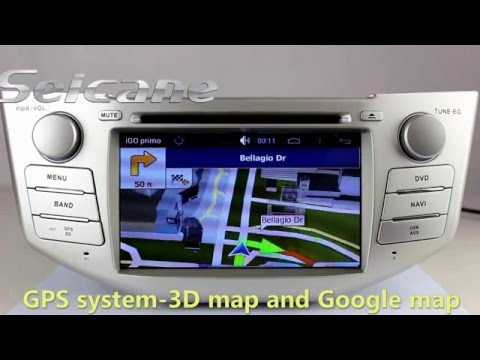 Hot 2004-2012 Toyota Harrier dvd player Double DIN radio audio system with Android 4.4.2 OS