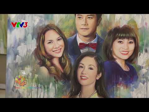 Họa sĩ Lê Sa Long và bộ tranh 100 văn nghệ sĩ nổi tiếng