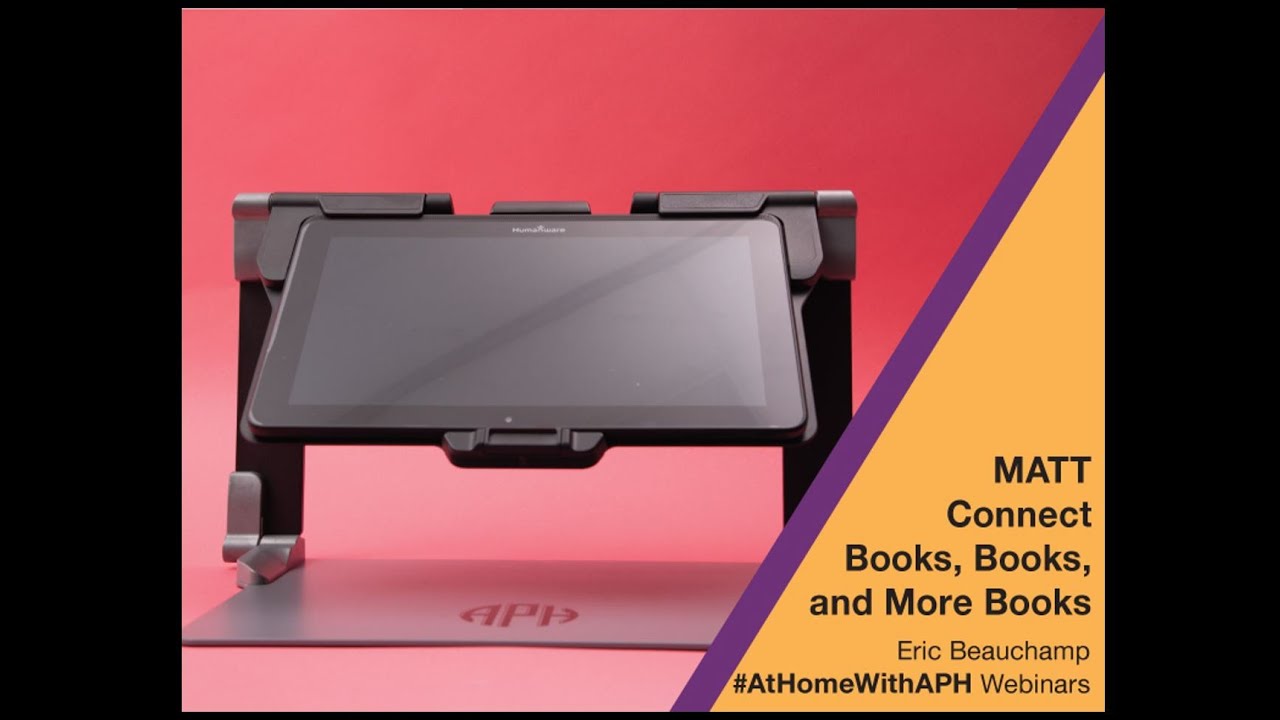 April 23rd – MATT Connect Webinar #5 - Books, Books and more Books