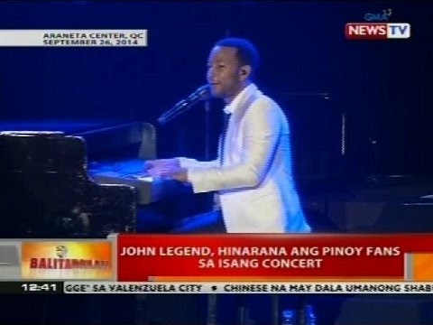 Balitanghali: John Legend, hinarana ang Pinoy fans sa isang concert