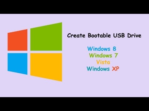 How To Create A Bootable Windows XP/vista/7/8 USB Drive -4TUcUE-zPUQ