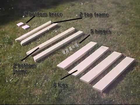 How To Build Folding Sawhorse / Trestle / Work Bench