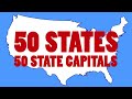 Learn the 50 US State Capitals and 50 State Abbreviations | 50 States Song