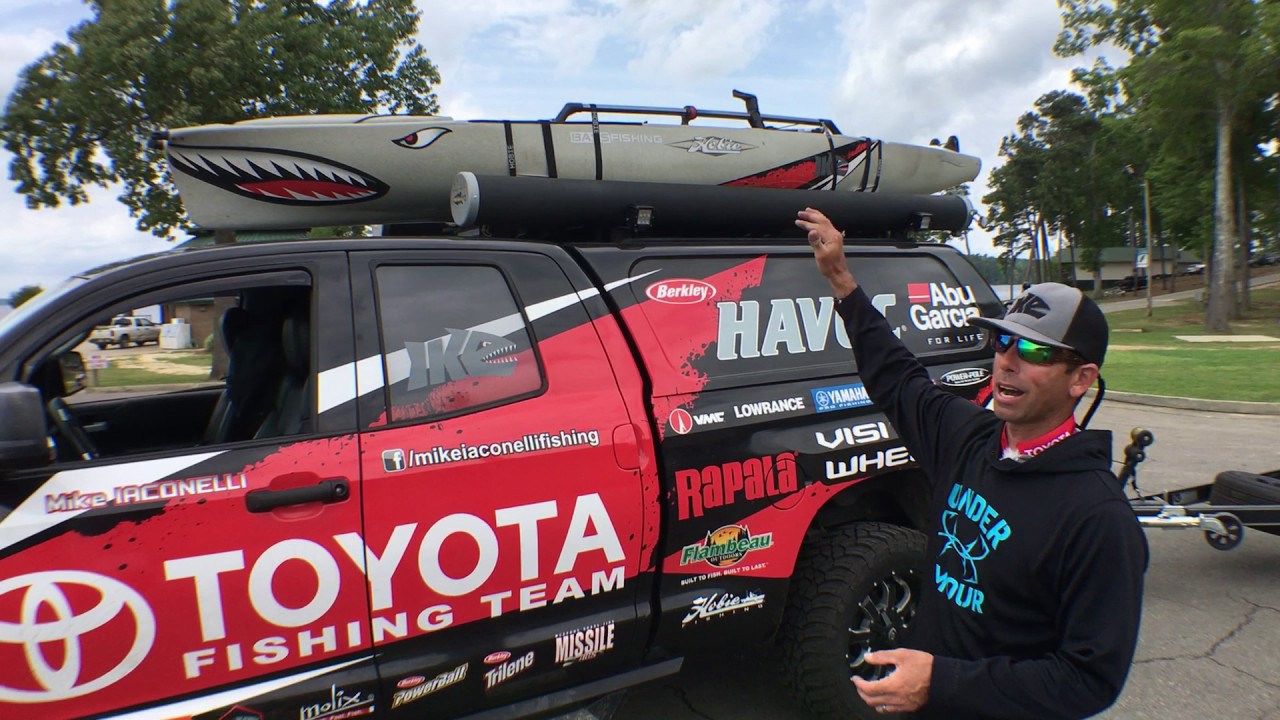 Mike Iaconelli Toyota Tundra Truck Tour Bass Fishing Video