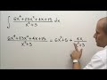 Integral resuelta por Fracciones Parciales