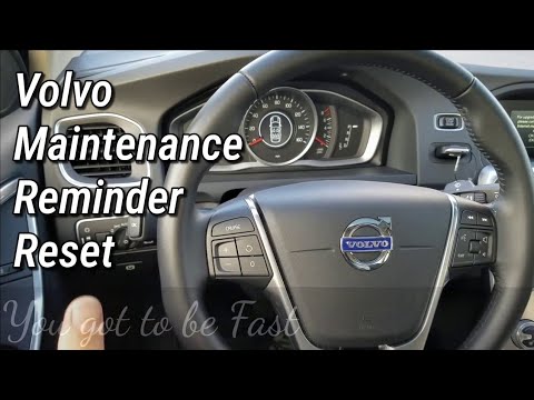 2018 Volvo S60 Maintenance Reminder Reset 2017 2016