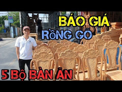 Báo Giá Lô Bàn Ăn Căm Xe- Nghê Gõ Đỏ Giao Đi Vĩnh Long |Đồ Gỗ Trâm Anh