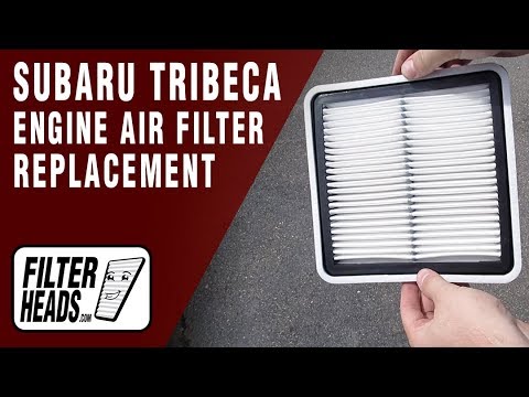 How to Replace Engine Air Filter 2010 Subaru Tribeca H6 3.6L