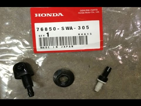 Où se trouve le moteur de lave-glace arrière Honda FR-V?