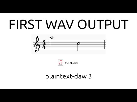 DAW3: Rendering Two Notes