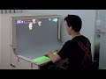 BendDesk: Multi-touch on a Curved Display