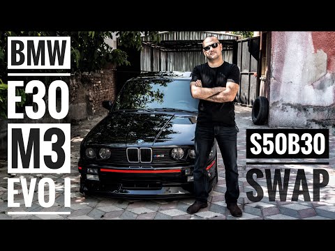 BMW E30 M3 Evo 1 inceleme (S50B30 - S52B32 silindir kapagi Swap)