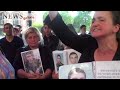 Protest action hold in front of government after soldier murder in army es el erkrord@