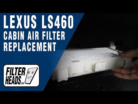 How to Replace Cabin Air Filter Lexus LS460