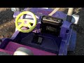 Modified Power Wheels lifted Barbie Jeep