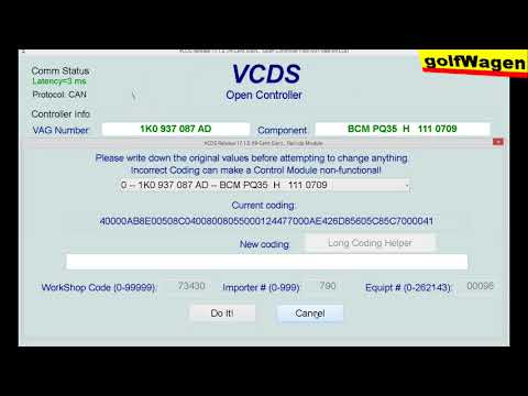 VCDS-VAG options I'm looking to turn off the start engine system