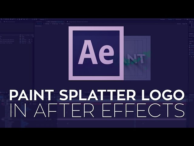 How to Create a Paint Splatter Logo in After Effects