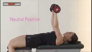 Ladies Incline Dumbbell Press Exercise 