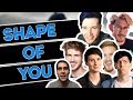 7 YOUTUBERS SING 1 SONG!! ED SHEERAN SHAPE OF YOU
