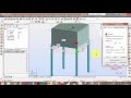 Etude compl?te et detaill?e d'un reservoir rectangulaire sur?l?v?  avec le  logiciel Robot