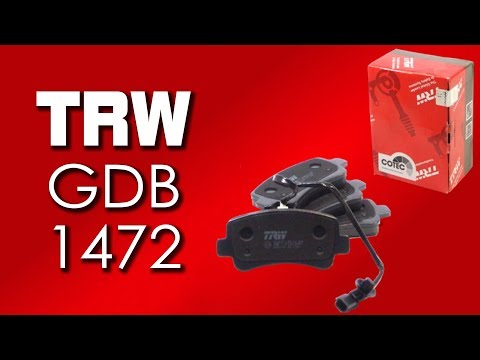 Тормозные колодки TRW GDB1472 - Обзор и распаковка