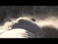 Spectacular footage Train plowing through deep snow Arthurs Pass