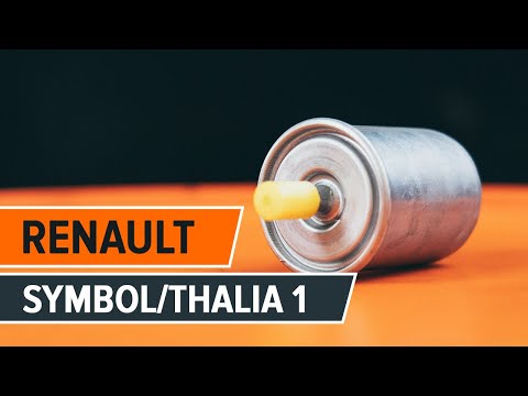 How to replace fuel filter on RENAULT SYMBOL 1 (TUTORIAL AUTODOC)