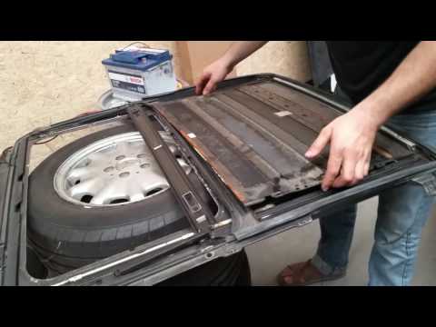 How to disassemble the hatch BMW e36?