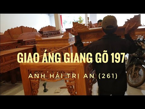 Áng giang gõ 2 tầng 1,97m giao anh Hải Trị An (Số 261) /Đồ Gỗ Trâm Anh-0794455222