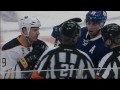 Scrum in 3rd period. John Scott, Orr, McLaren Buffalo Sabres vs Toronto Maple Leafs 11/16/13 NHL