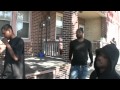 Cally Call CMD NJ walking across town with the hv20 to Funeral