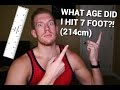 WHENHOW DID I HIT 7 FEET TALL?? 213cm - My 7 Foot Life-