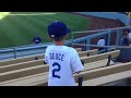 Hyun-Jin Ryu Plays Catch with Young Fan