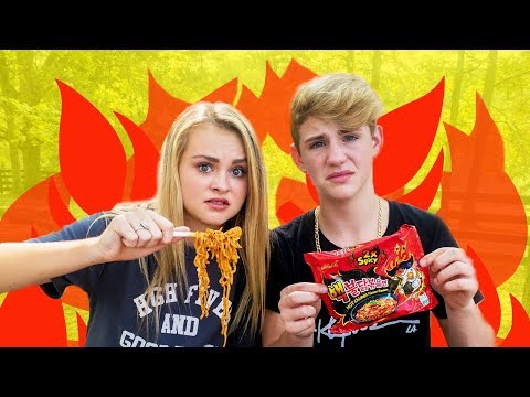 NUCLEAR FIRE NOODLE CHALLENGE (I CRIED)