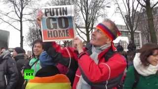 Голландцы протестуют против визита Путина